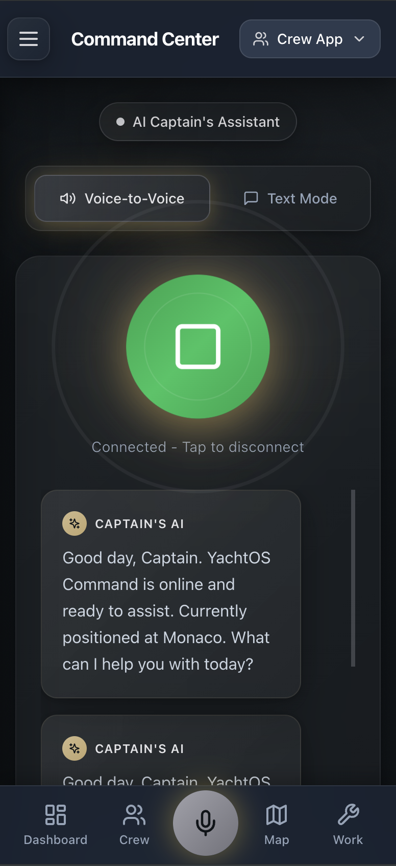 YachtOS AI Agent screenshot
