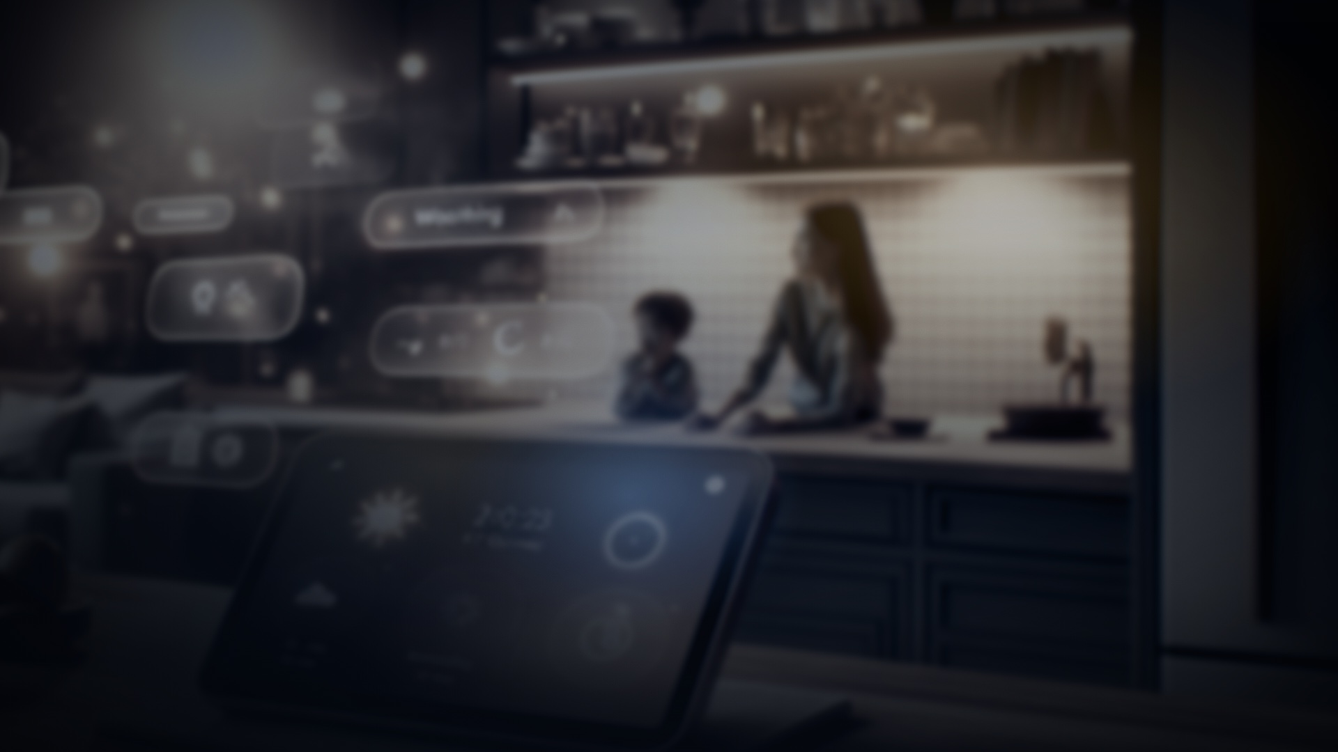 Ambient AI capturing spoken product opinions in a dark kitchen