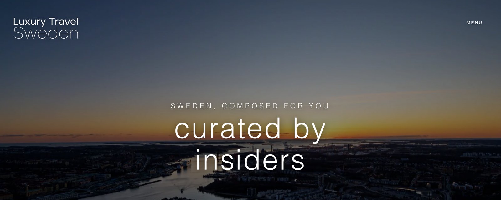 Luxury Travel Sweden product interface